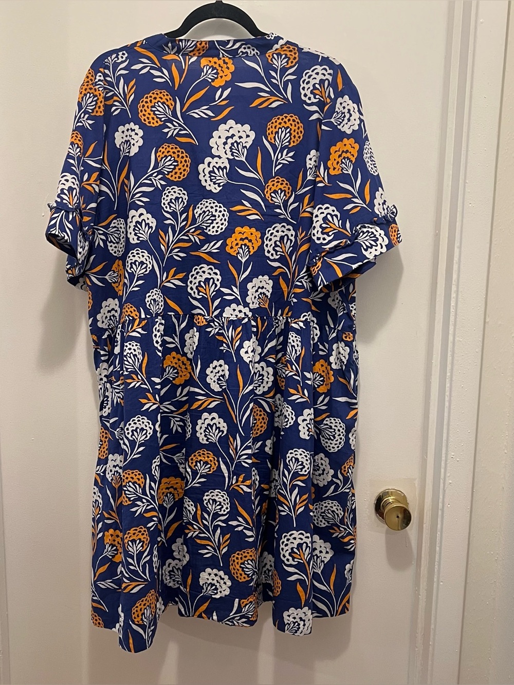 Draper James Simone Abstract Dahlia Print Dress with Pockets Size XXL - Picture 4 of 9